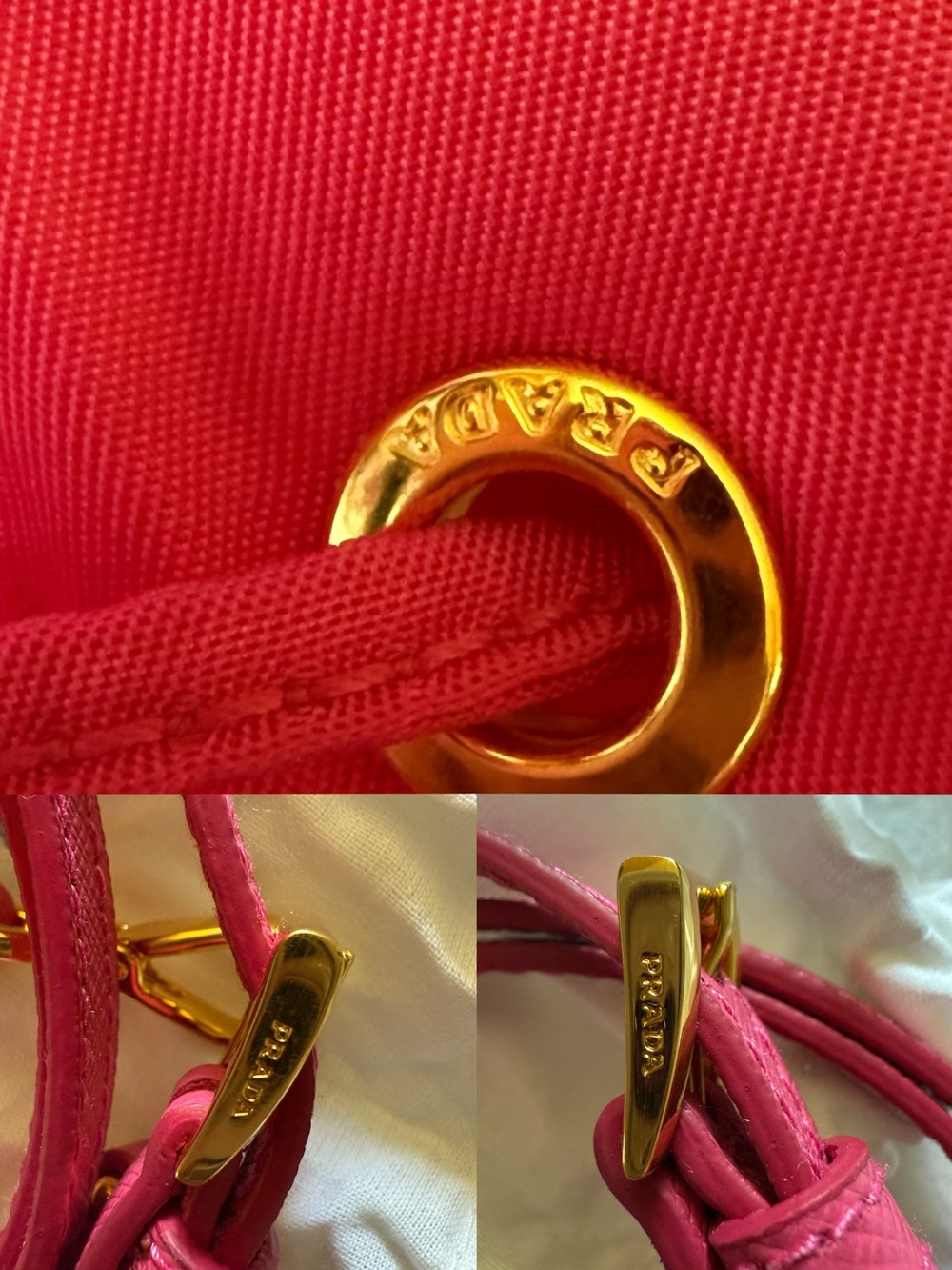 Auth Prada Duet Re-Nylon Bucket Bag - Picture 8 of 14